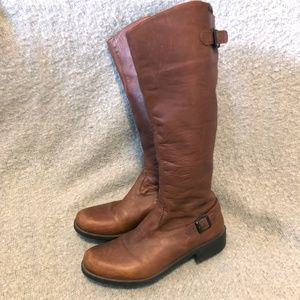 Camper Biker Style High Leather Boots